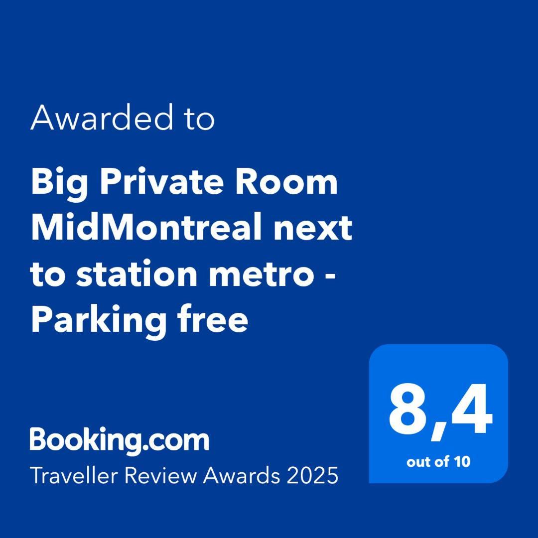Big Private Room Midmontreal Next To Station Metro - Parking Free Εξωτερικό φωτογραφία